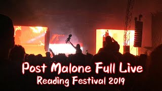 Post Malone Reading Festival 2019 Live Full Set with Detailed Setlists Saturday 24th August [upl. by Hceicjow]