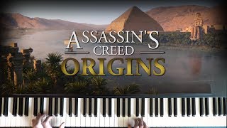 Assassins Creed Origins Main Theme Piano Version  Sarah Schachner  Cinematic Soundtrack [upl. by Raychel]