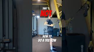 TRX ROW 📍 fitnesstips trx fatloss longevity [upl. by Esele]