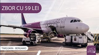 TRIP REPORT  Calatorie cu WizzAir LOWCOST  Timisoara Bergamo [upl. by Enar811]