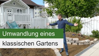 Anlage eines Naturgartens  ein klassischer ReihenhausGarten wird umgewandelt [upl. by Tymon]