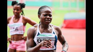 Rosemary Chukwuma wins womens 200m heat 1 at the National Olympic Trials Benin 2024 [upl. by Aisatsan]