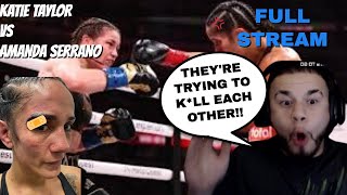 AMANDA SERRANO WAS COMING FOR BLOOD FULL STREAM KATIE TAYLOR VS AMANDA SERRANO FIGHT [upl. by Aromas]