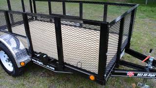 5x10 PJ Trailers  Utility Trailer Mesh Sides [upl. by Dugas]