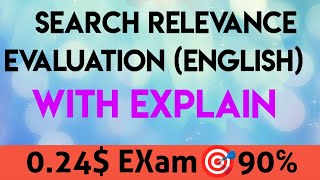 Search Relevance Evaluation English024examtolokayandex [upl. by Aicirpac]