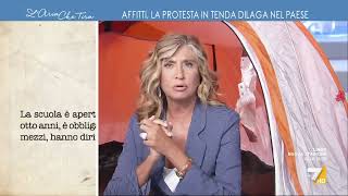 Caro affitti Myrta Merlino in tenda quotQuesta tenda è diventata il simbolo della protesta di [upl. by Yerffej]