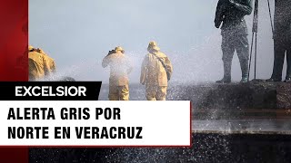 Activan alerta gris por Norte en Veracruz se esperan vientos de 100 kmh [upl. by Hollingsworth470]