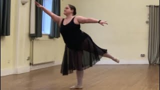 Repertoire level 2 Adage by an adult ballet student [upl. by Jessamine913]