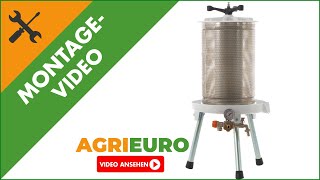 Montagevideo Premium Line  Hydropresse für Obst  Behälter aus Edelstahl  20 L [upl. by Limoli437]