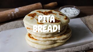 GREEK Pita Bread [upl. by Ahseihs49]