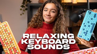 ASMR keyboard  sliding typing asmr soundtherapy chill relaxation [upl. by Taffy782]