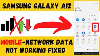 Samsung Galaxy A12 Network  Data Not Working amp Not Showing Problem 2022 [upl. by Anived]