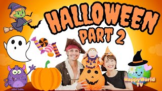 Halloween English Adventures Part 2 🎃👻🕸  ハロウィンの冒険  English Songs amp Vocabulary for Toddlers [upl. by Lecram596]