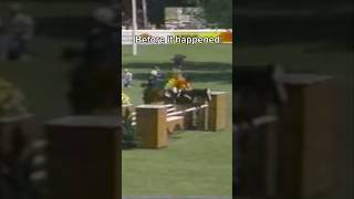 Bro trotted a 140m jump 💀 link to his round in description horse [upl. by Troxell747]