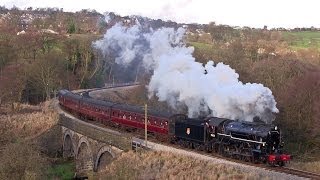 2nd February 2014  USATC S160 No5820 Big Jim  Keighley amp Worth Valley Railway [upl. by Linad]