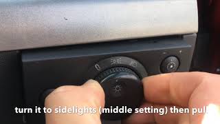 How to remove Vauxhall  Opel Vectra c headlight switch [upl. by Morganstein354]