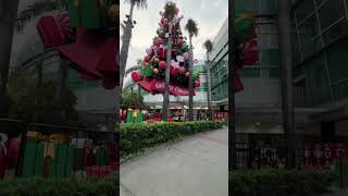 Giant Christmas tree in Araneta Center Cubao christmastree [upl. by Bust]