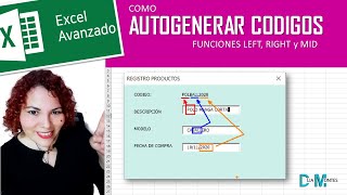 COMO AUTOGENERAR CODIGOS USANDO LEFT RIGHT Y MID 💪 [upl. by Salena]