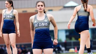 UC Davis womens high jump sports highlight clip [upl. by Littlejohn549]