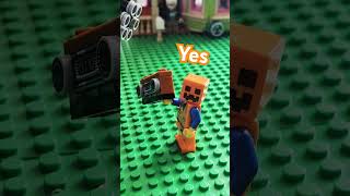 Robot comes to destroy Lego City so had to do it to them legostopmotion legoanimation [upl. by Ettevahs]