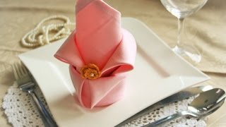 Napkin folding Lily 2 [upl. by Lukin644]