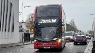 Journey London bus route 667 ilford stationGants Hill station [upl. by Finegan388]