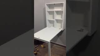 Whatsap 492 559 1339 ESCRITORIO PLEGABLE ABATIBLE DE PARED  UNFOLDABLE WALL DESK [upl. by Atisusej463]