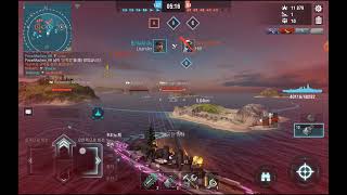 World of Warships Blitz  Tier 5 Japan Battleship ARP Kongō 04 [upl. by Haukom]