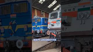 WAP7 LOCOMOTIVE indianrailways train engine locomotive [upl. by Nilat163]