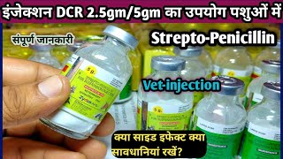 Vetinjection DCRDicrysticinDSStreptoPenicillin Antibiotic ka upyog konsi Disease mein kare [upl. by Bellda]