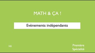 Evènements indépendants [upl. by Siduhey]