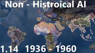 Non Historical Hoi4 114 Timelapse 1936  1960 [upl. by Zaria]