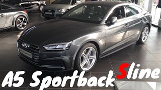 Audi A5 Sportback Sline 2018 in 4K [upl. by Bunch424]