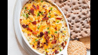 Cheddar beer cheese dip for pretzels  an easy appetizer for Super Bowl [upl. by Syst18]