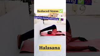 How to do halasana  halasana yoga yogalife ytshorts explore shorts foryou yogawithhimmat [upl. by Eerpud]