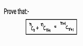 prove that nCr  nCr1  n1Cr1 [upl. by Delwin864]