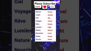 Learn French and English ♥️ lesson  8  learnfrench spokenenglish english ingles learnenglish [upl. by Body162]