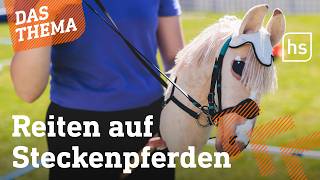 Erste Deutsche Meisterschaft im HobbyHorsing  hessenschau DAS THEMA [upl. by Lezti835]