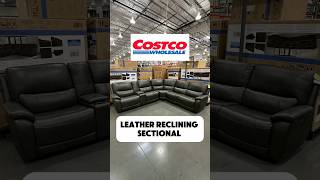 Costco Find July 2024 Leather Power Reclining Sectional costco homefurniture shorts [upl. by Ardnuassak]