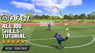 FIFA 21 ALL 100 SKILLS TUTORIAL  Playstation and Xbox [upl. by Assirral]