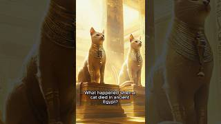 Cats of Ancient Egypt 🐈👑 cat egypt shorts youtube gold mummy [upl. by Ocir]