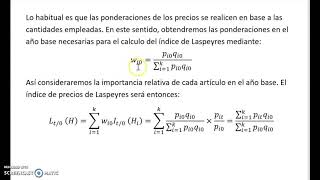 Números índices complejos ponderados parte 1 [upl. by Cleary]