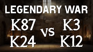 Legendary War K87 vs K24 K3 K12 [upl. by Namwen]