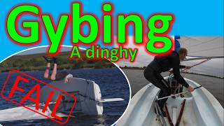 How to gybe a dinghy how to gybe sailing laser gybe ilca gybe [upl. by Namyaw]