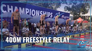 Indiana Swim Club and Australia With an Exciting Mens 400 Free Relay  2023 TYR Pro Championships [upl. by Dosi]