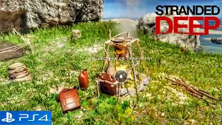 DISTILLATEUR DE CARBURANT  Fonctionnement amp Récolte dessence Stranded Deep  Ps4 [upl. by Arianie]