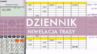 Geodezja  dziennik niwelacja trasy [upl. by Reffineg]