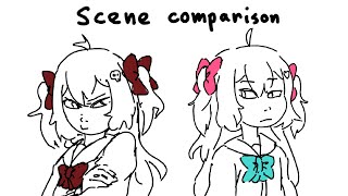 Neuro and Evil creep animations comparison [upl. by Ahsaten]