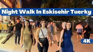 Eskişehir Turkey 🇹🇷 Walking Tour In 4k Uhd 50fps  Eskisehir City Center [upl. by Melvena]