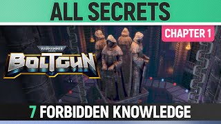 Warhammer 40K Boltgun  All Secrets  Chapter 1  Mission 7 Forbidden Knowledge [upl. by Swagerty]